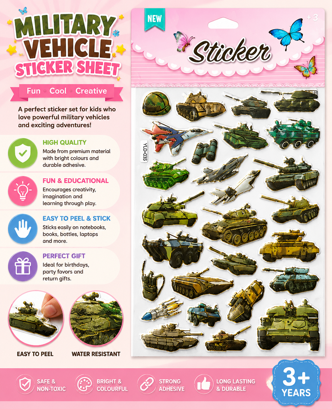 Miltary Vehicle Sticker Sheet - LBT