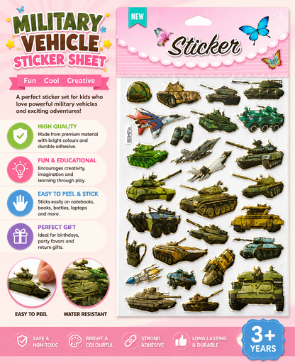 Miltary Vehicle Sticker Sheet - LBT
