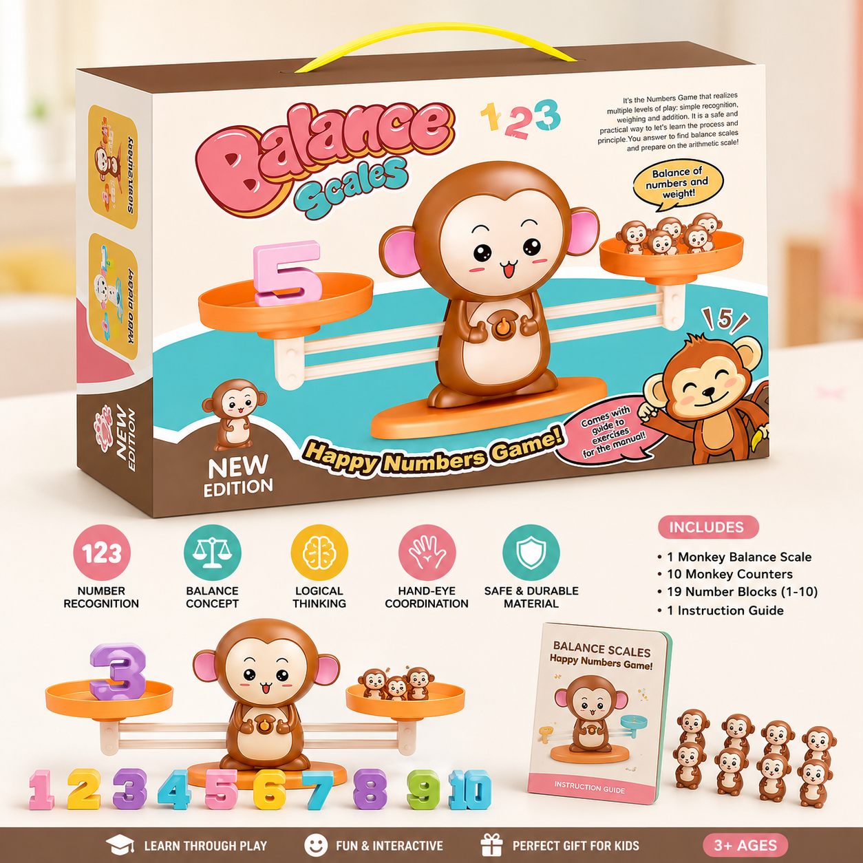 Monkey Balance Scales Educational Game - LTT