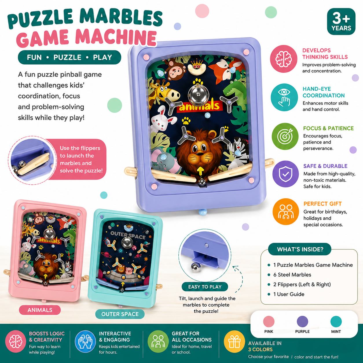 Puzzle Marbles Game Machine - LBT