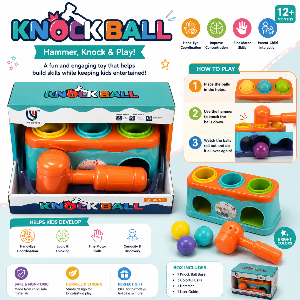 Knock Ball Hammer Toy - LTT
