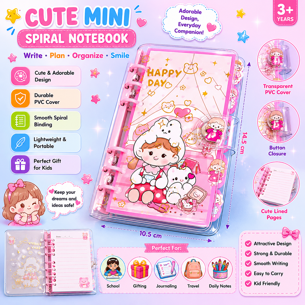 Cute Mini Ring Notebook - LBT