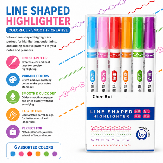 Line Shaped Highlighter Set - RHAC