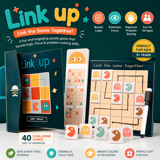 Link Up Maze Magnetic Pattern Mind Puzzle