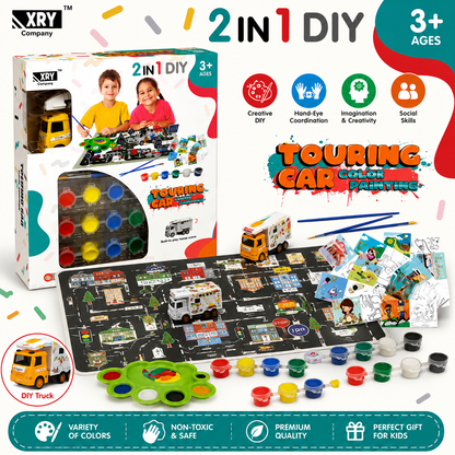 2-in-1 DIY Creative Touring Car Painting Set - RBT