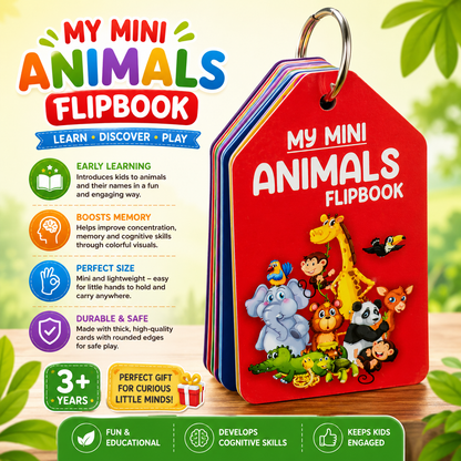 My Mini Animal Learning Flipbook 27 pcs