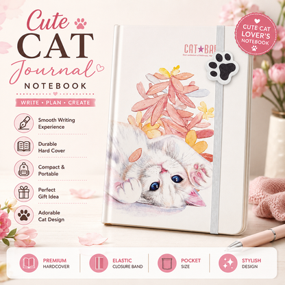 Cute Cat Notebook Diary - LAS