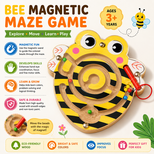 Wooden Maze Challenge Game - LAS