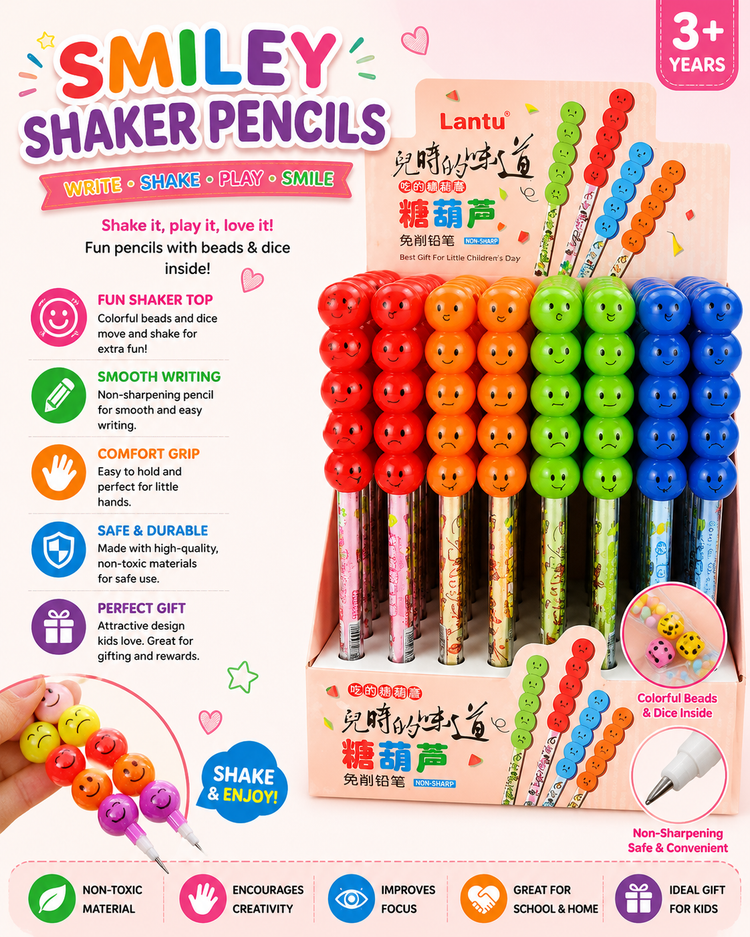 Smiley Bullet Fancy Pencils - LBT