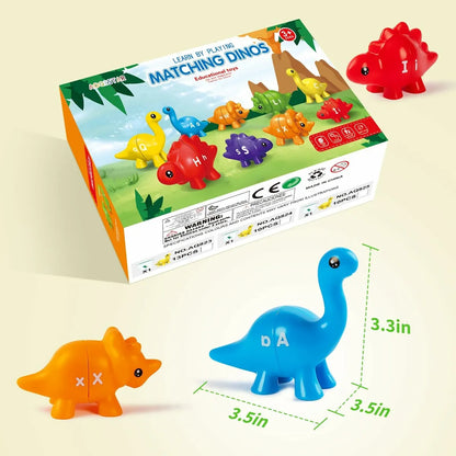 Dinosaur Letter and Color Matching 13 pieces