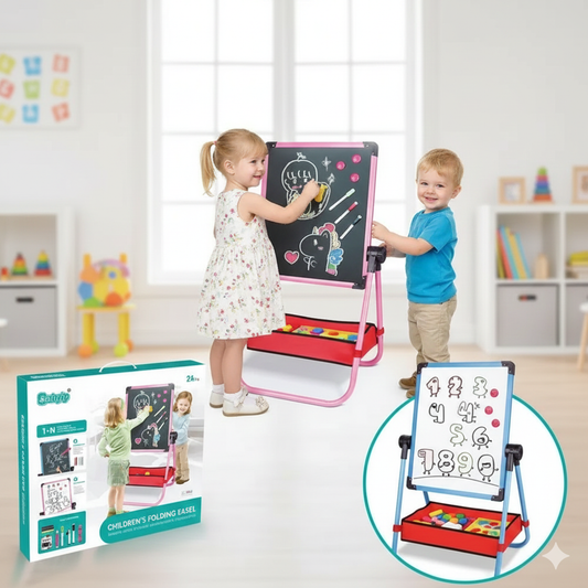2in1 Easel Magnetic Writing Board CAB