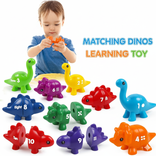 Dinosaur Number counting and Color Matching 10 pieces