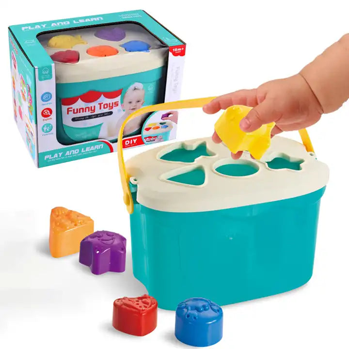 Stacking & Shape Sorting Bucket Learning Toy CAB