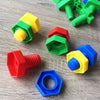 Nuts and Bolts Color & Shape Fine Motor Block Set 18pcs - 018