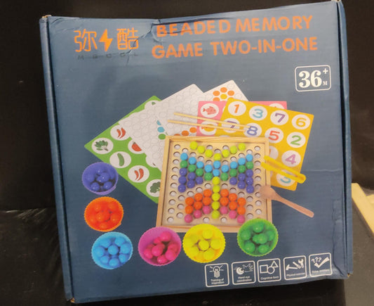 2 in 1 beaded memory wooden game LRY-MKQ