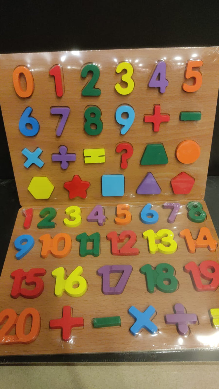 3D wooden number slate LRY