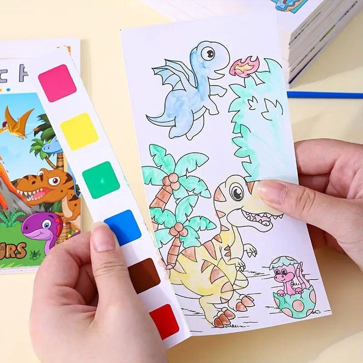 DIY Watercolor Painting Book for Kids- 12 Pages KSS