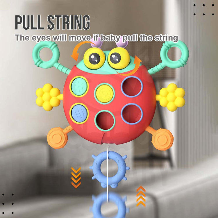 Ladybug Pull String Sensory Activity Play CAB
